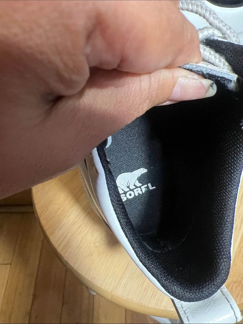 Sorel Gray & White Women's Duck Boot Sneakers
